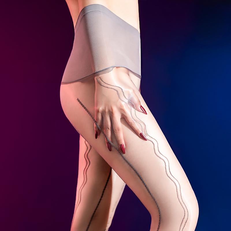 Herren Damen Sexy Bodystocking Nahtlose Dessous Strumpfhose Strumpfwaren Glänzend Ultra-Dünne Strümpfe Body Durchsichtig Unterwäsche