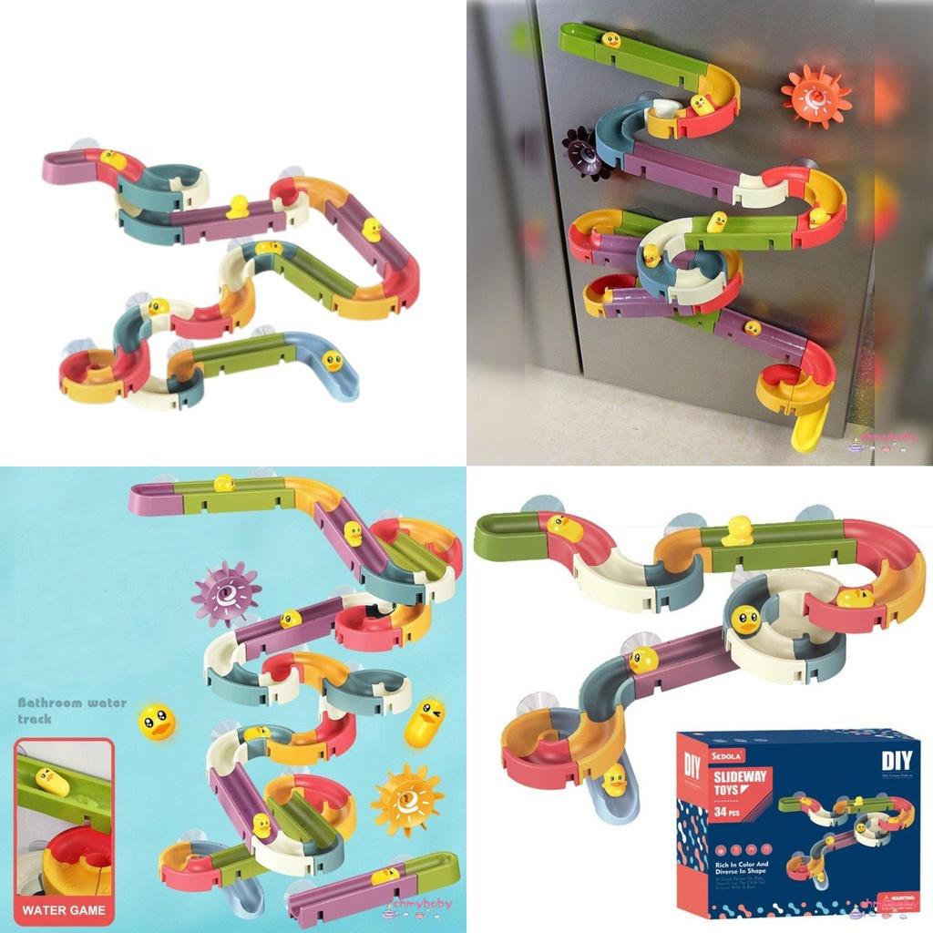 Fun Duck Bathroom Diy Water Track Toy For Kids