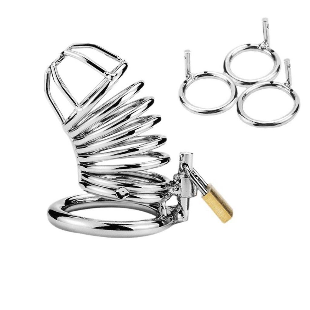 Male Chastity Devices Cock Cage Removable Base Ring Adult Sex Toy for Men Penis Exercise Lock Ring  Chastity Device Toys