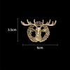 Retro Herten Eland Hoofd Broches Spelden Mode Dierlijke Reversspeld Broche Badge Kerst Sieraden Cadeaus voor Vrouwen en Mannen Accessoires