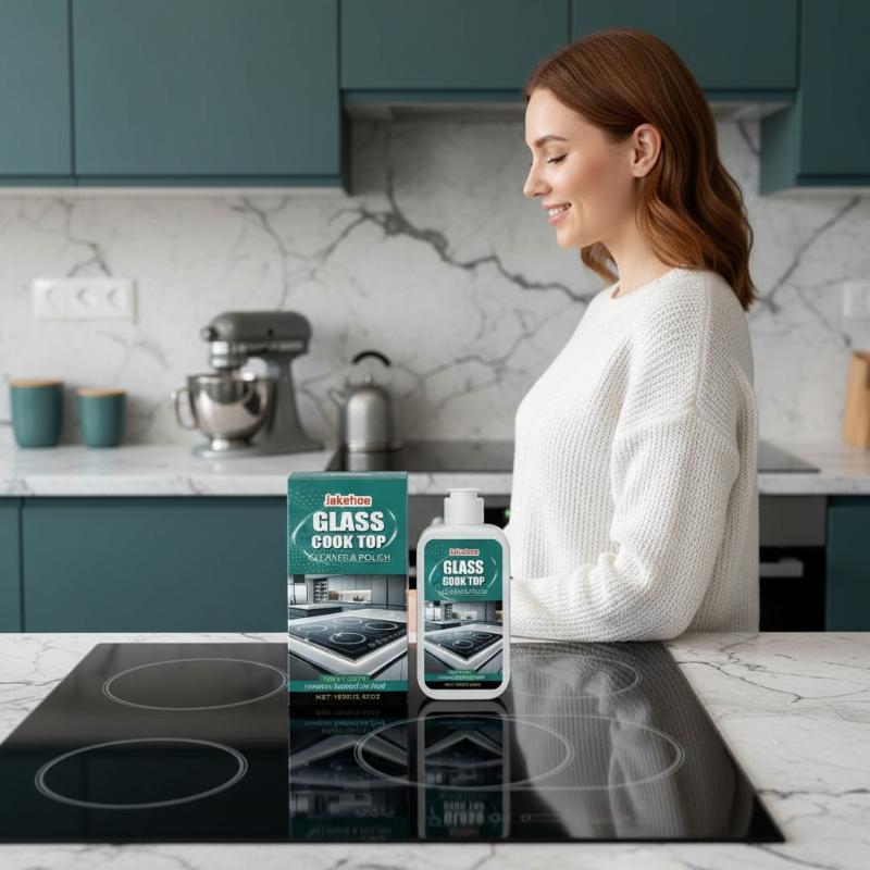 Kitchen Use Glass Stove Cleaner for Induction Cooktop Removes Grease and Grime Polishing Agent for Ceramic Surfaces