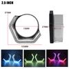 2,5-дюймовые 5D Кристальные WRGB LED Ангельские Глаза Гало-Кольца Прямоугольные Накладки Дневных Ходовых Огней С Поворотником Управление Через Приложение Для Автомобильной Фары