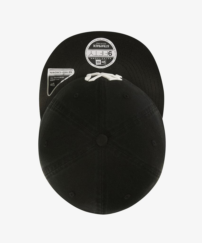 NEW ERA Mlb New York Yankees Faded Wash Retro Crown Strapback Black
