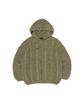 Otherfits Cable Weight Knit Zip-Up Hoodie (Khaki)