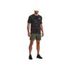 Under Armour UA Rush Logo Print Crew Neck T-Shirt Men Tops Black 1376792-001