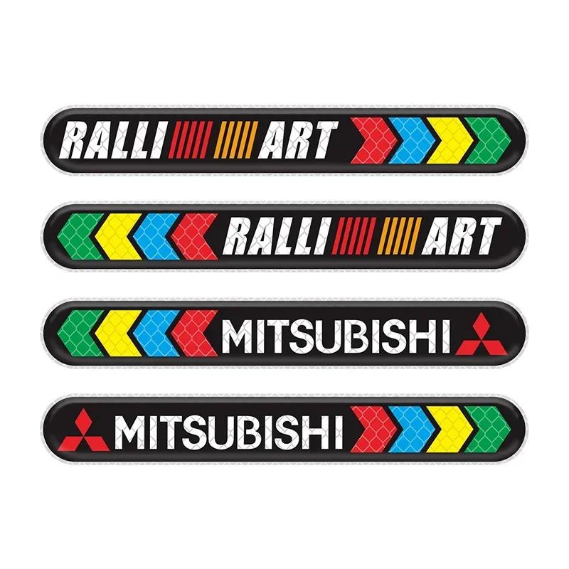 Car anti-collision strip rearview mirror door personalized reflective sticker For Mitsubishi ART ASX Lancer Pajero Outlander EX