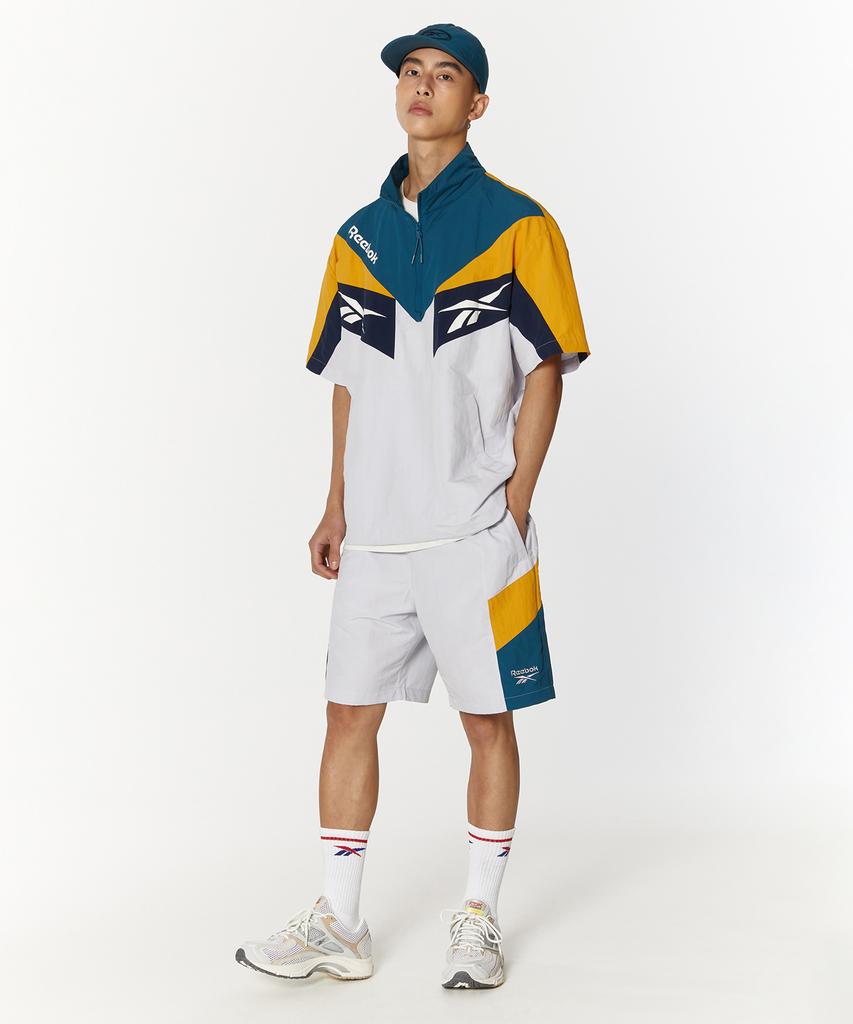 Reebok Twin Vector Short Sleeve Anorak - Green