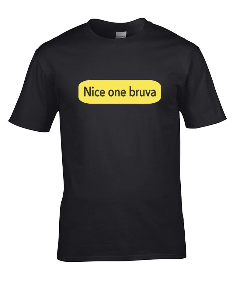 Nice one bruva rave scene meme mens gift tshirt 80s90s