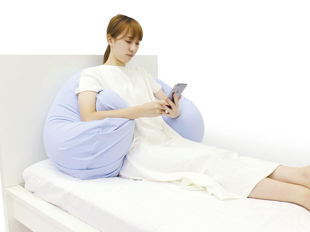 MOGU Pillow Shine White Width 56cm X Height 110cm X Height 20cm Dream Pillow On the Clouds Set Approx. Body/Cover