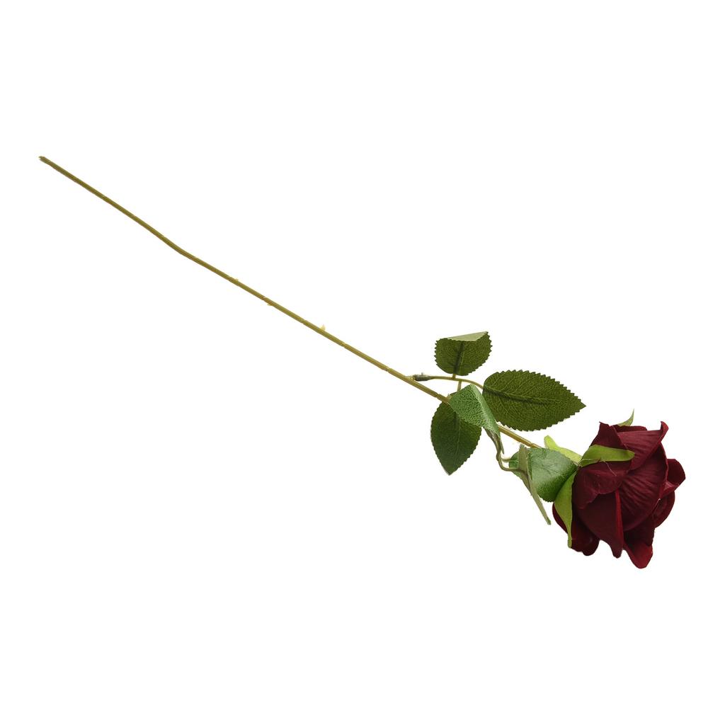 Home Decor Flower Wedding Flower Artificial Velvet Rose Easy To Clean