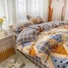 Thickened Four-piece Cotton Bedding Four-piece Cotton Single and Double Quilt Cover Three-piece Dormitory