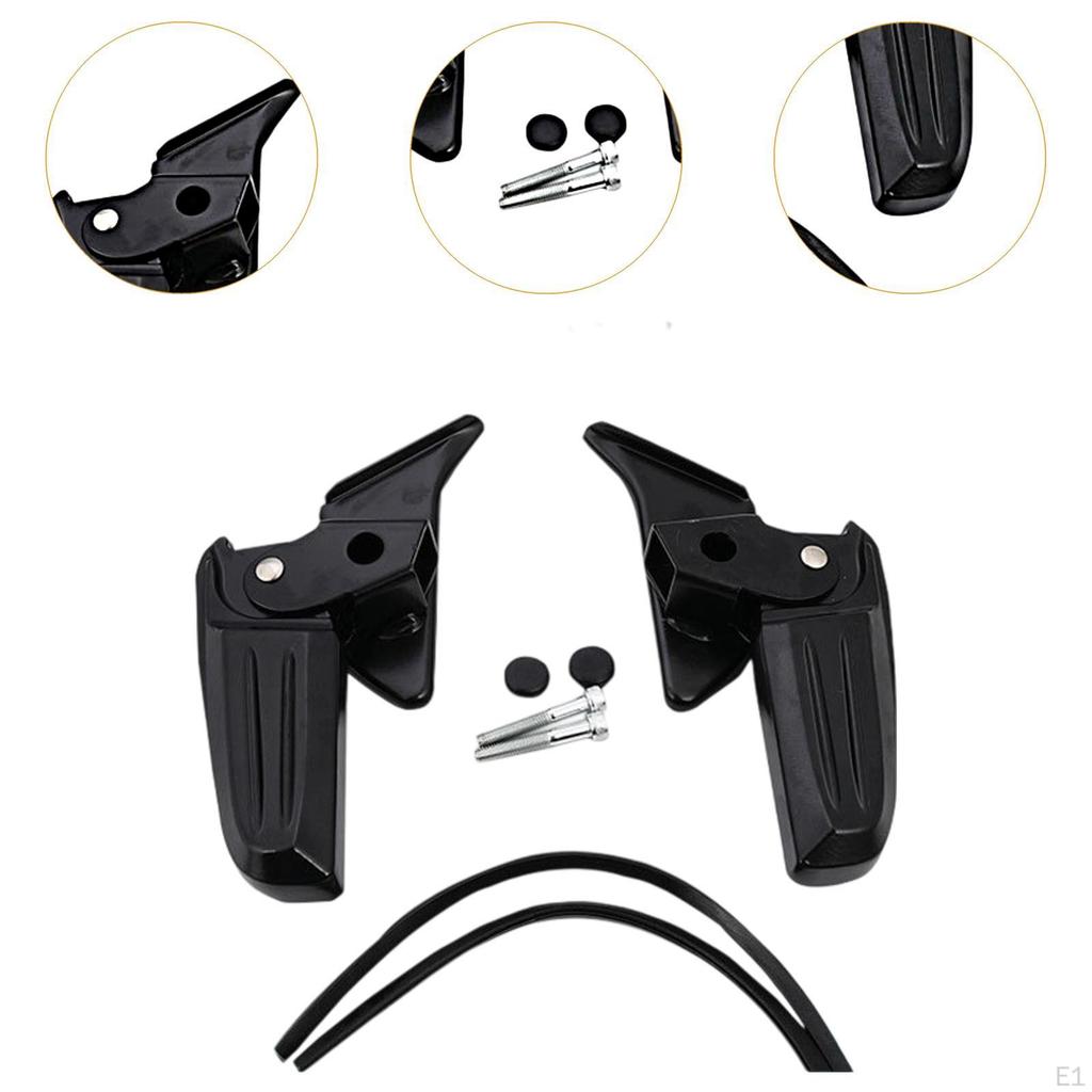 Rutschfeste Fußstützen, Einfache Montage, Rostfrei, Mehrzweck, Klapppedale für Autoteile