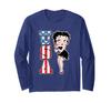 Betty Boop Americana Patriot Betty Long Sleeve T-Shirt