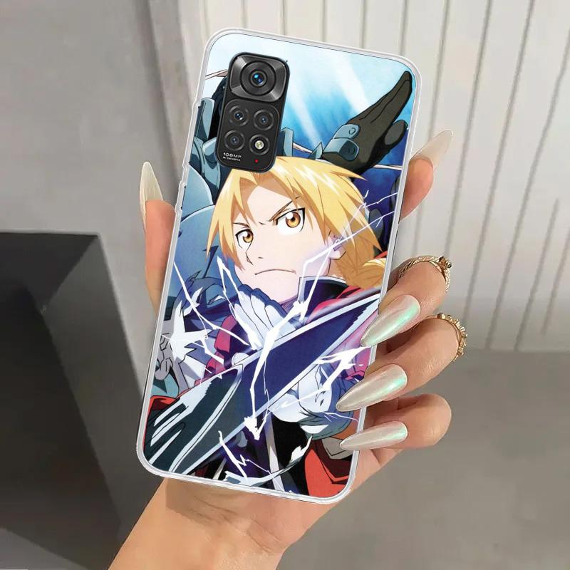 Fullmetal Alchemist Anime Handyhülle für Xiaomi Redmi Note 15 14 14S 13 12S 12 Pro 11S 11 Plus 11T 11E 10S Weiches Funda Druckschale