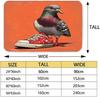 Cartoon Pigeon Funny Print Rug, Cartoon Pigeon Print Non-Slip Bathroom Rug, Area Rug Kitchen Living Room Rug, Cartoon 3D Print