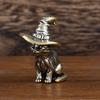 Solid Brass & Copper Magic Cat Tea Pet Ornament