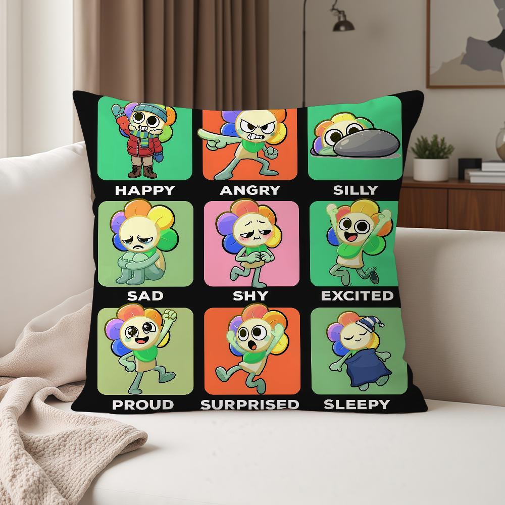

Cartoon Cute DDandys WWorld Pillow Case Suitable For Bedrooms Living Rooms Cars Home Decoration 30cmx30cm