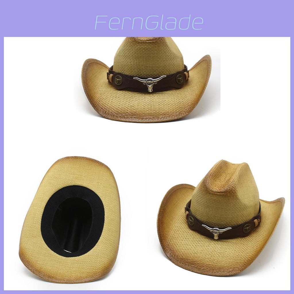 Straw Hat With Wide Brim For Summer Sun Protection And Outdoor Casual Wear