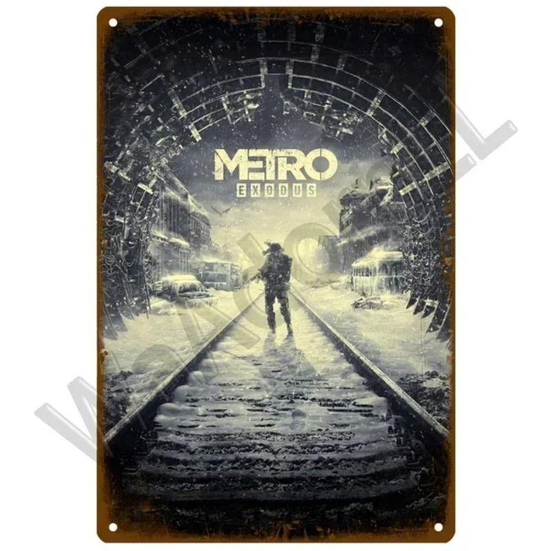 Vintage Gaming Theme Tin Painting for Game Room Club Home Wall Decor