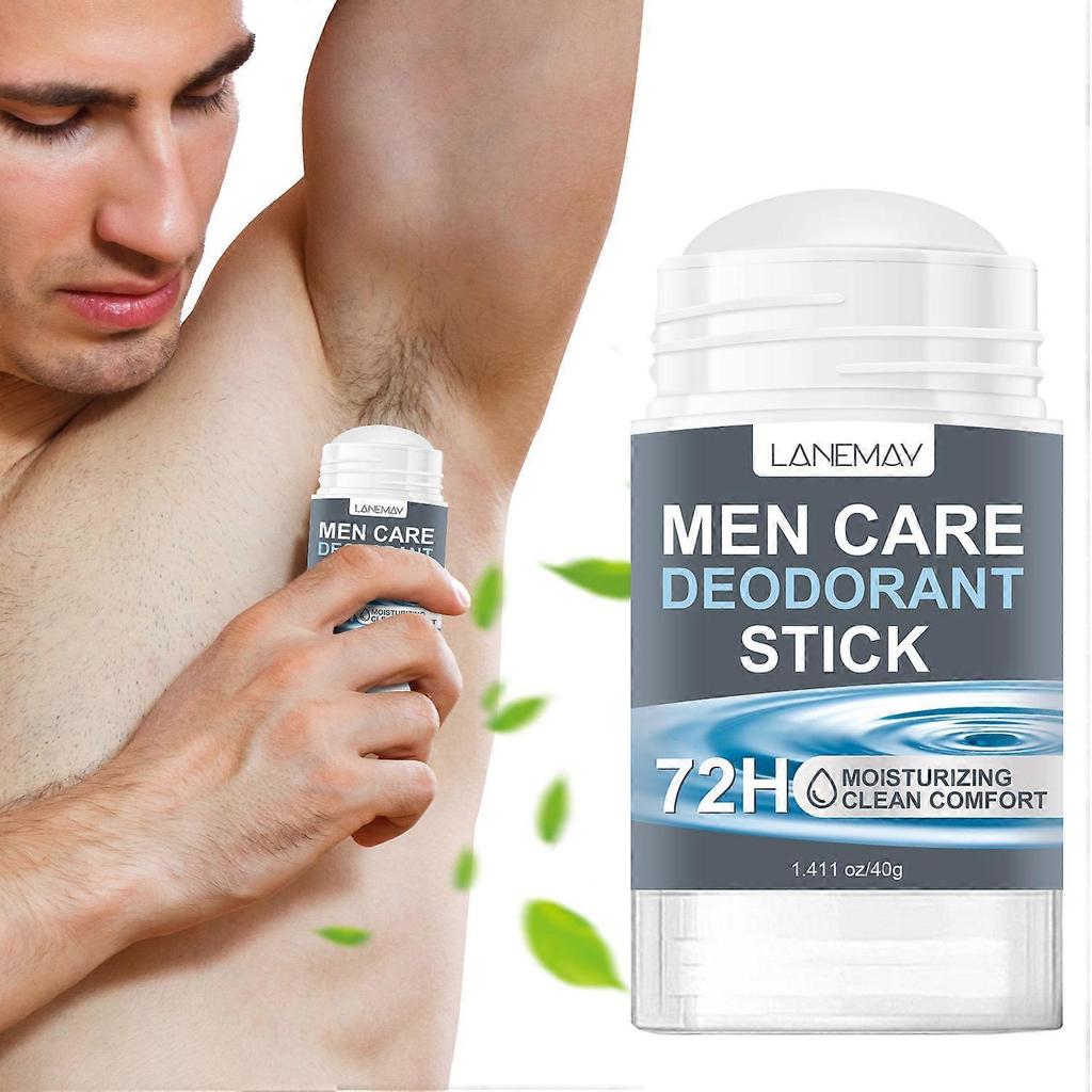 Men's Deodorant Stick for Body and Underarm Odor, Sweat-Inhibiting, Deodorizing, Refreshing Deodorant Stick