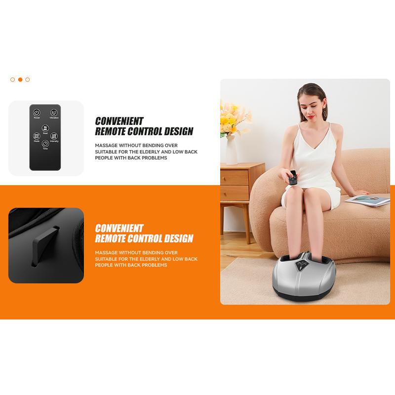 Electric Foot Massage Machine Kneading Air Compression Foot Massager with Heating Vibration Relax Foot Household Gift
