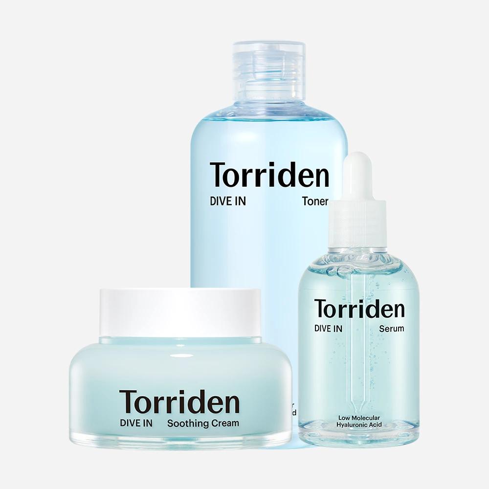 [3-Piece Set] Dive In Serum 50ml + Toner 300ml + Soothing Cream 100ml