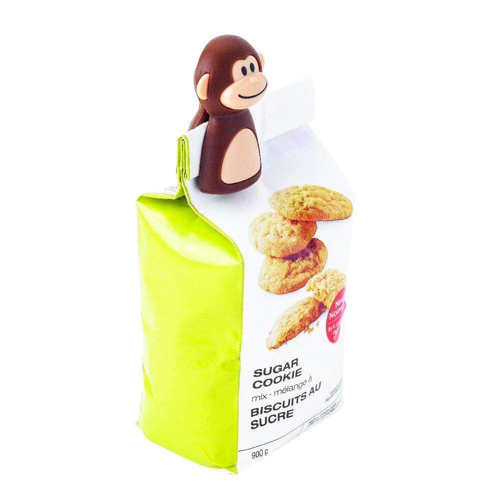 

Joie Monkey Themed Snack Chip Bag Clips - 2 Pack (1 set) Brown 77729