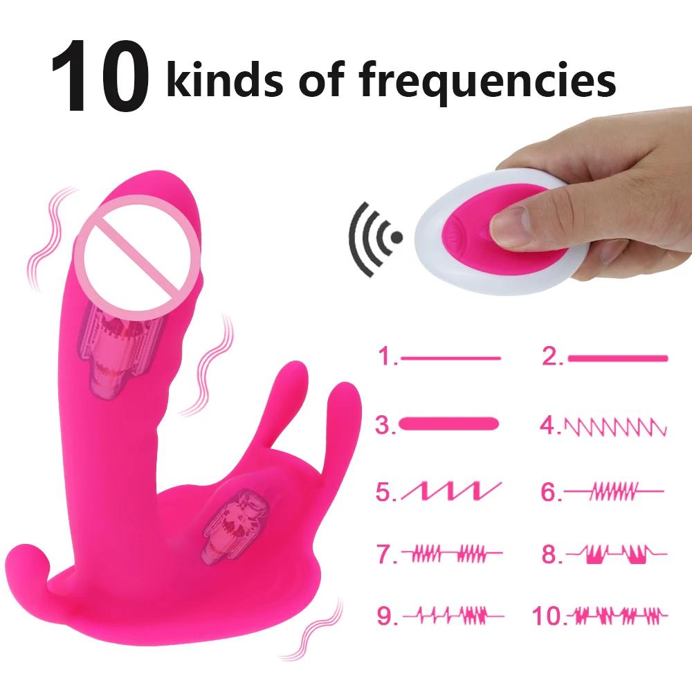Wireless Remote Control Wear Dildo Butterfly Vibrator Sex Toys for Couple Orgasm Masturbator Panties Dildo Vibrators for Women