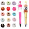 10pcs Color Plush Beads 20mm Pompom Spacer Charms Bead for Jewelry Making DIY Phone Chain Keychain Earring Jewelry Accessories