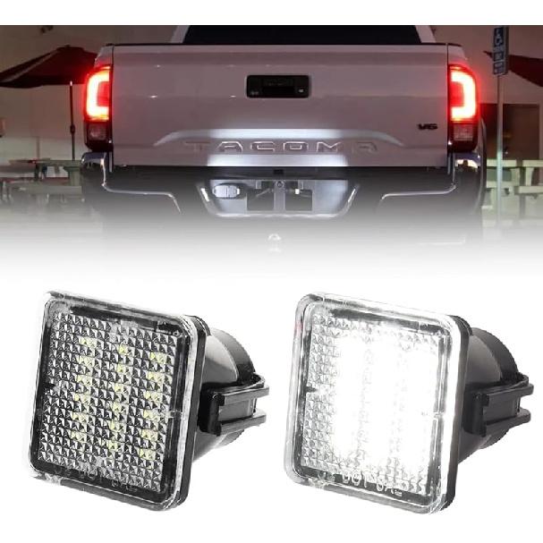 LED License Plate Light for Toyo-ta Tundra 2014-, Tacoma 2016- Pickup Truck, Tacoma Led Rear Tag Lamp, 6000K White Lights, 2 PCS