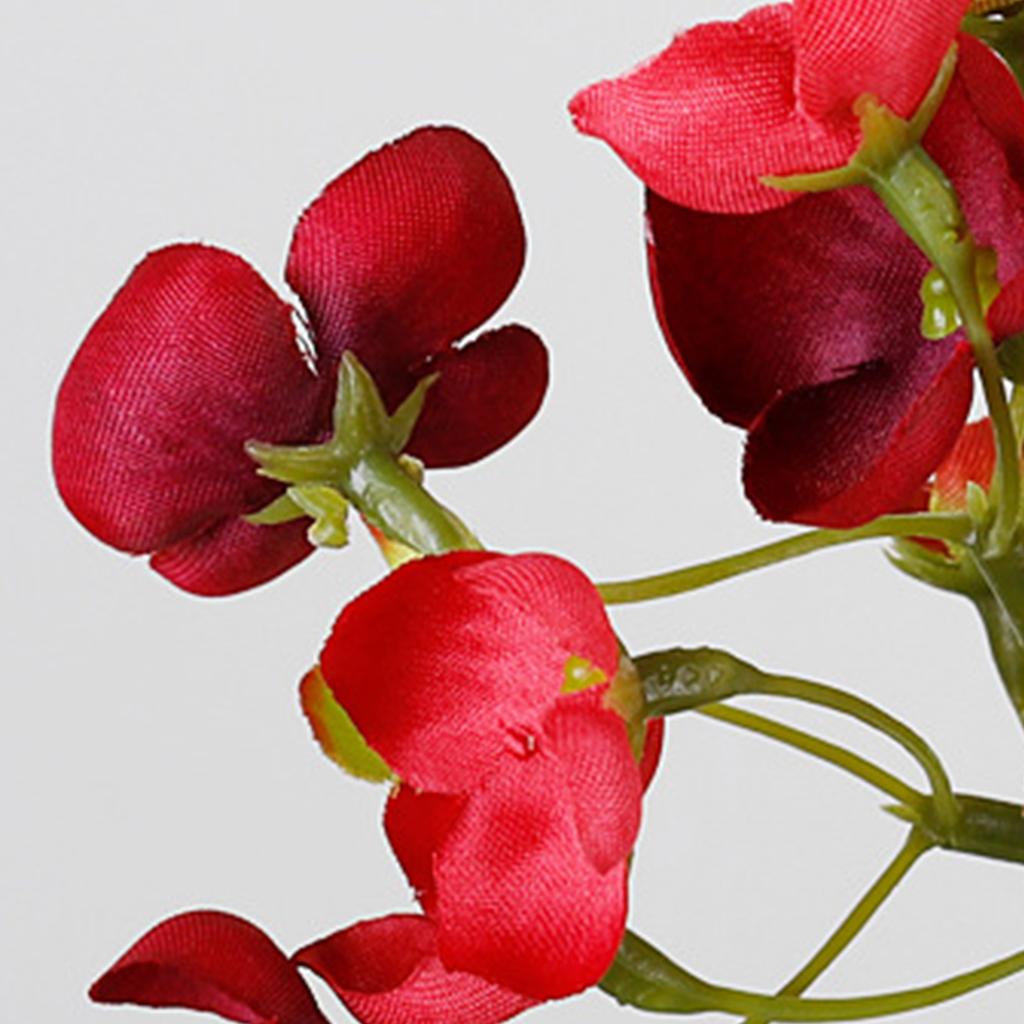 Hydrangea Simulation Flower Long Lasting Artificial Hydrangea Flower Decoration for Home Red