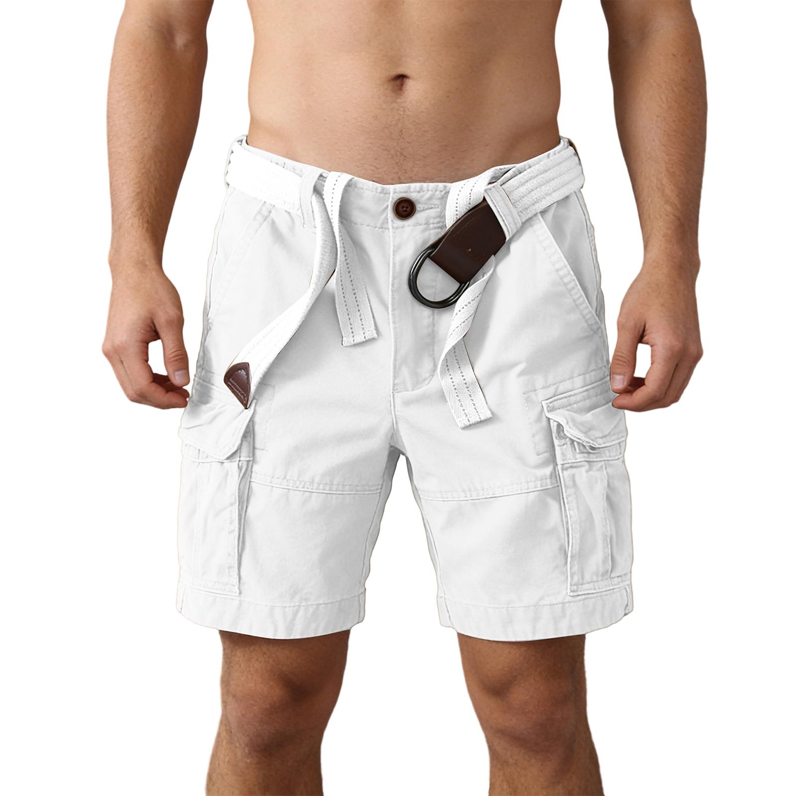 

Men s Summer Casual Work Shorts 38 білий