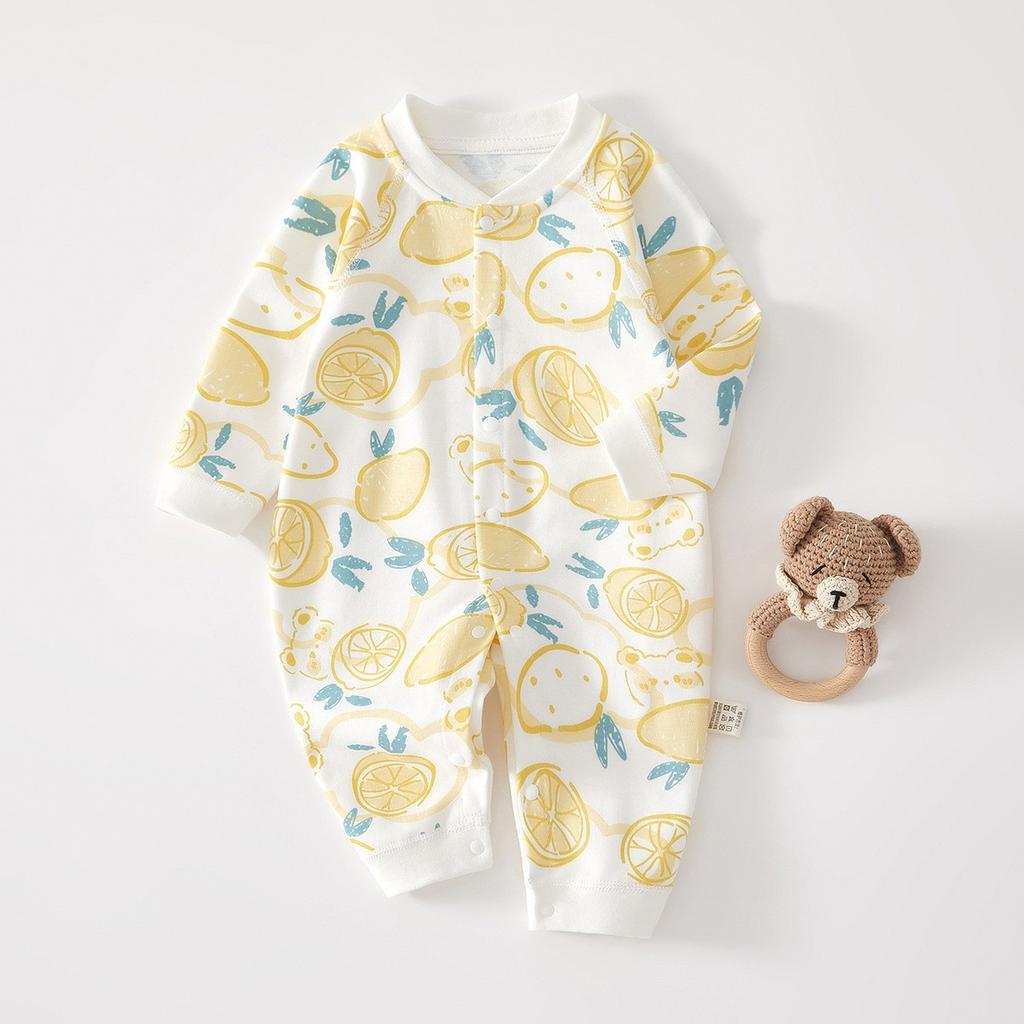 Newborn Baby Clothes Cotton Long Sleeve Romper Soft Infant Onesie Spring Autumn Winter Pajamas Crawling Suit