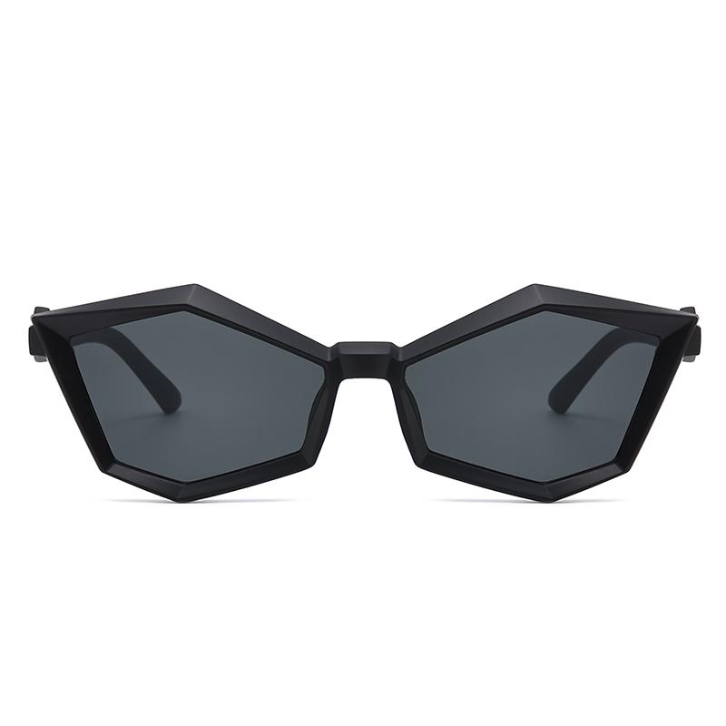 New Halloween Polygonal Glasses Women Y2K Punk Fashion Trend Street Pography Sunglasses Men in Black and White Color