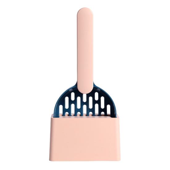 Cat Litter Shovel with Holder Cat Poop Scoop Sifting Shovel with Base Easy Clean