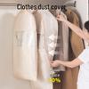Housse de protection anti-poussière pour vêtements suspendus avec fenêtre en PVC, Sac long pour costume avec rangement compressé, Grande capacité