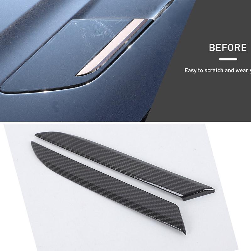 

For Land Rover Range Range Rover Sport 2026-2026 ABS Black Side Air Vent Outlet Trim Hood Air Vent Outlet Wing Trim Accessories