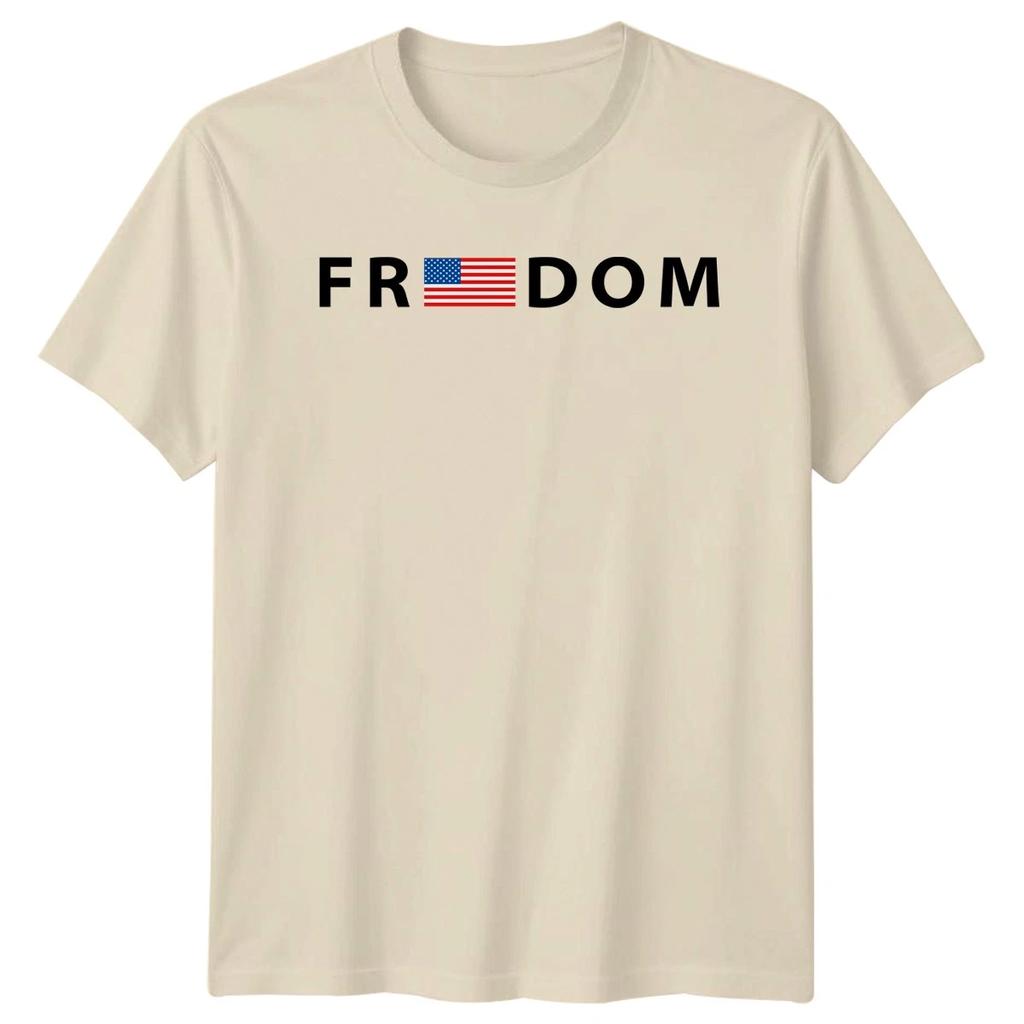 Freedom American Flag Patriotism Mens Womens Graphic Tee