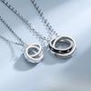 Doppelring Epoxid-Paar-Halskette Ein Paar Japanische und Koreanische Nischen-Designs High-End-Geschenke für Schüler zum Valentinstag