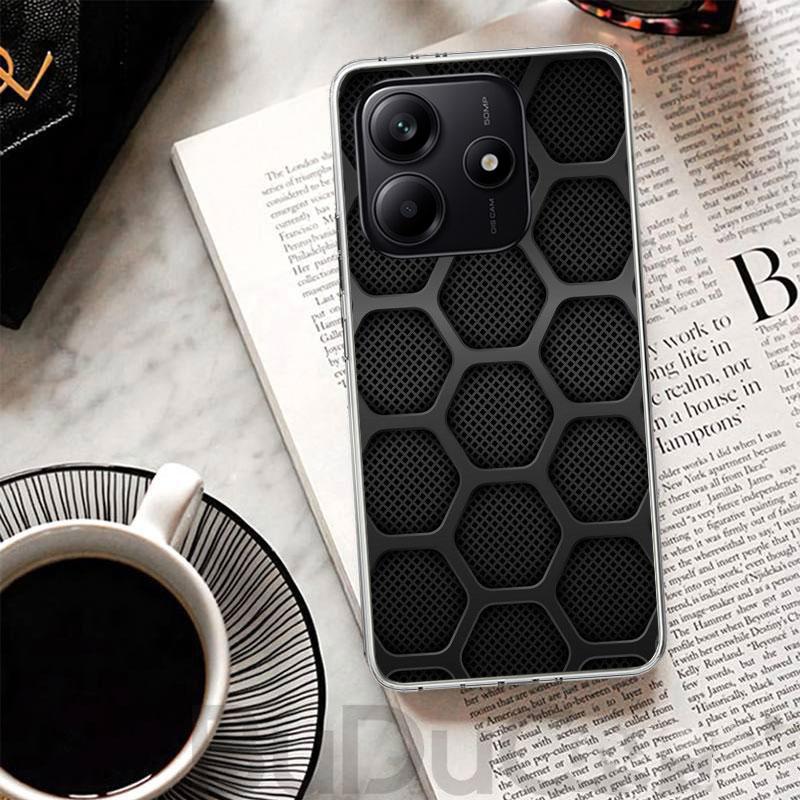Forged Carbon Pattern Cover For Xiaomi Redmi Note 14 13 12S 12 11 Pro Plus Phone Case 11S 10S 10 11E 11T + 9S 9 Print Coque