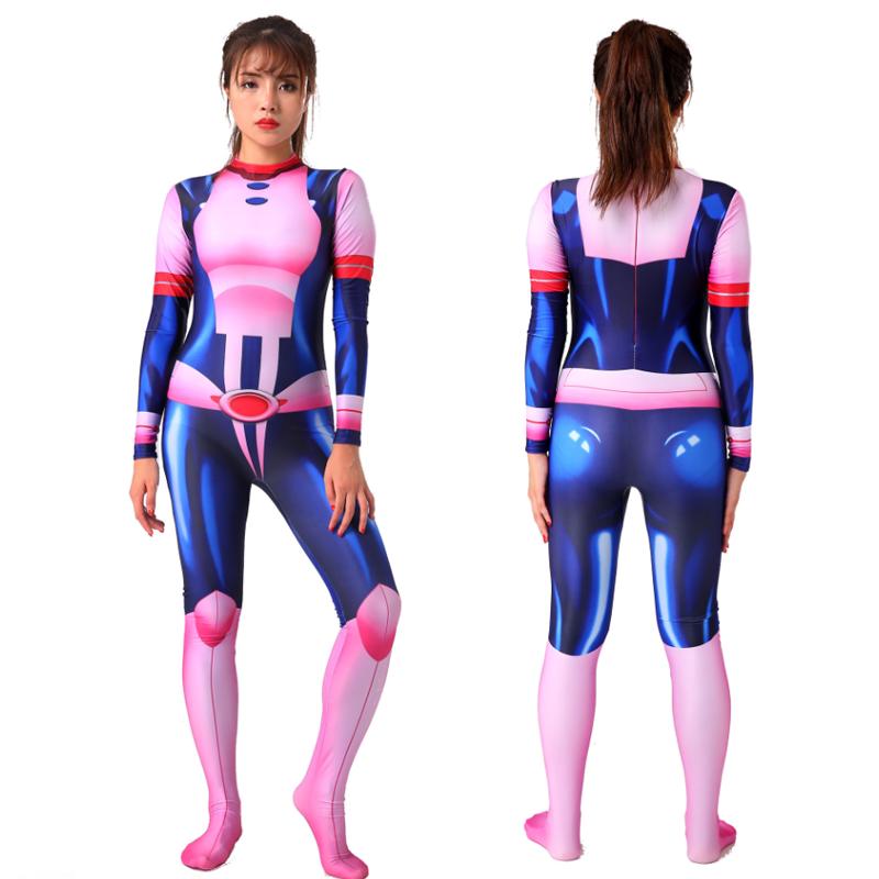 

Косплей Аниме Костюм Урарака Очако Боди Хэллоуин Наряд Adults170