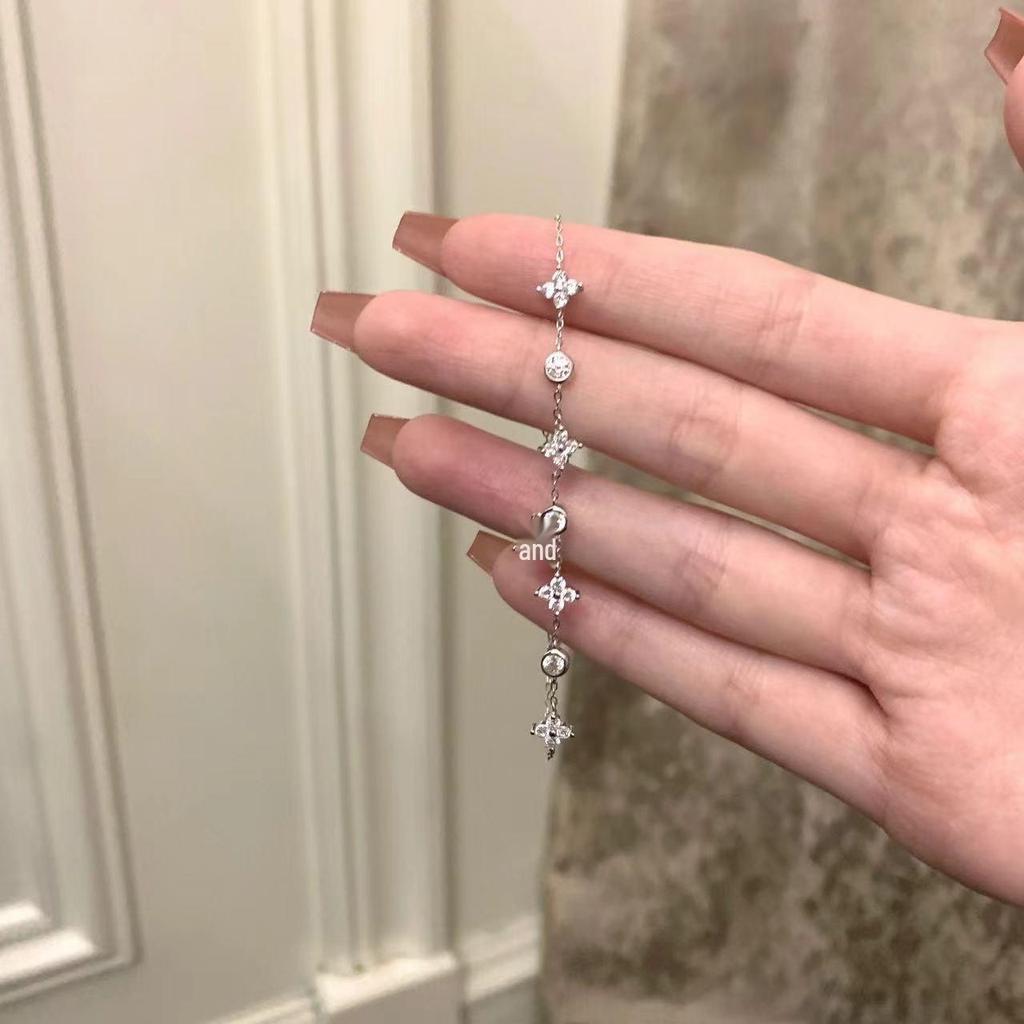 French Four-Leaf Clover Star Zircon Bracelet - 2024 Luxury Design