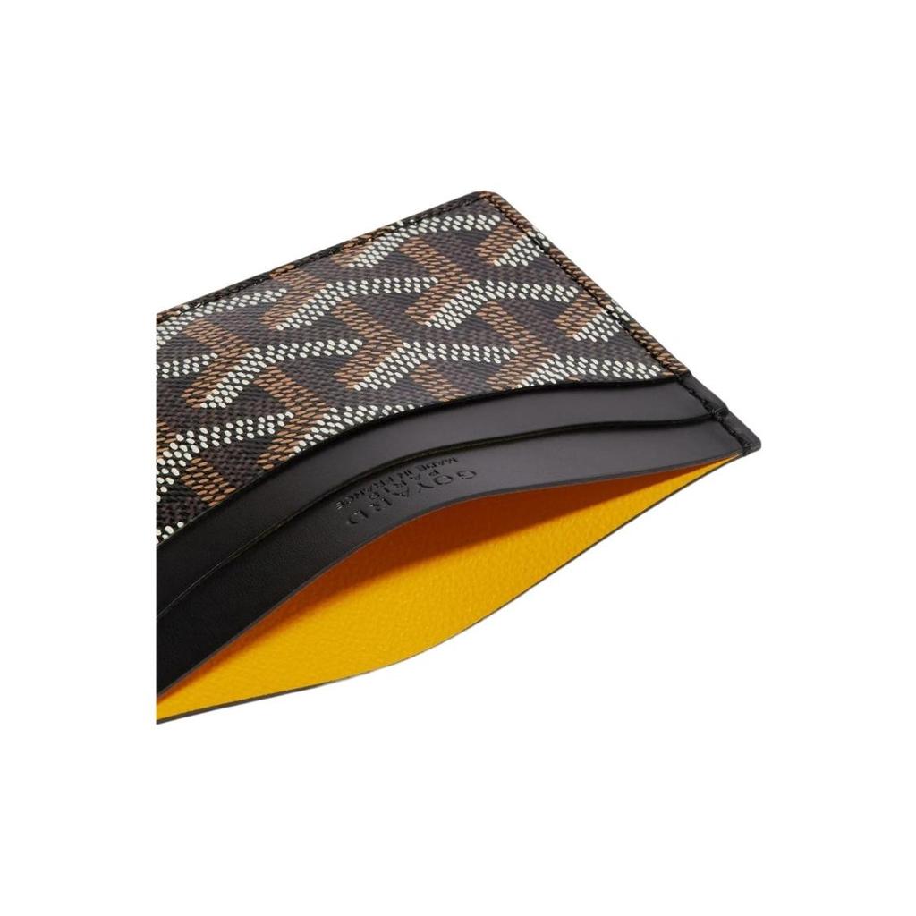 Goyard Saint-Sulpice Geometrischer Musterdruck Color-Blocked Canvas Patchwork Kalb Pickup Clip Tasche Unisex Paar-Stil