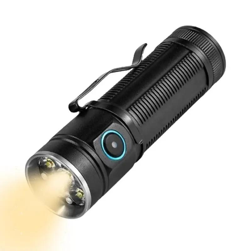 Tragbarer Suchscheinwerfer für den Außenbereich, 1600 lm, Taschenlampe mit Typ C-Aufladung, wasserdicht, für Notfälle im Haus und Camping