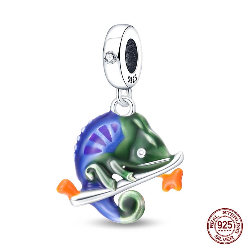 Copper Tree Of Life Four-Leaf Clover Green Series Charms Beads Fit Qikaola Original Bracelet Diy Jewelry Making