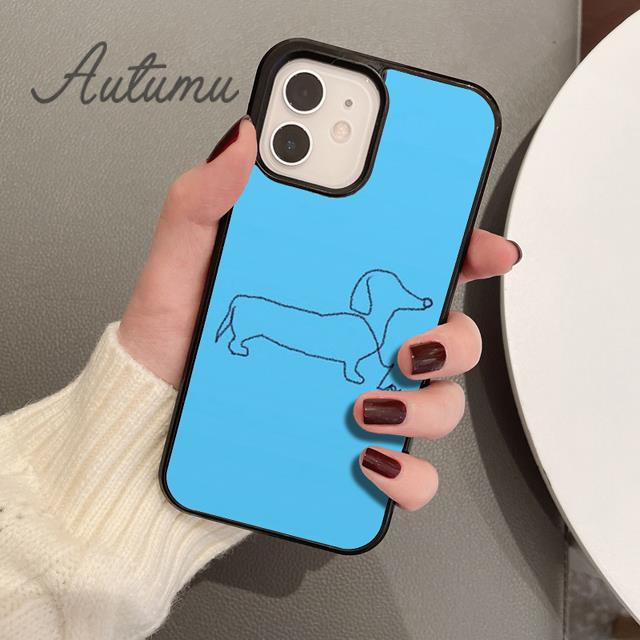 Cute Sausage Dog Phone Case for iPhone 11 12 13 14 Pro Max Mini X XR XS SE 2020 5 6S 7 8 Plus Samsung Galaxy S21 S22 Cover Shell
