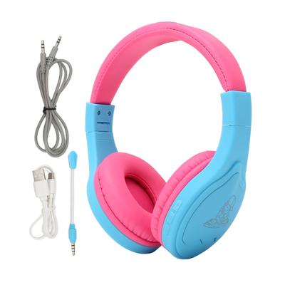 Bluetooth Kids Headphone Stereo Noise Reduction RGB Light Foldable Children Wireless Headset with