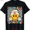 Dyslexia Awareness Specialist Teacher T Shirt Vintage Slightly Top For Everyday Wear Stretched Stylish Versatile Graphic