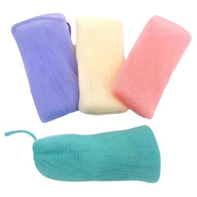 Soap Foaming Net Portable Thick Mesh Bag For Bath Shower Exfoliating Body Wash Reusable Storage Hanging Bag Bathroom Organizer
