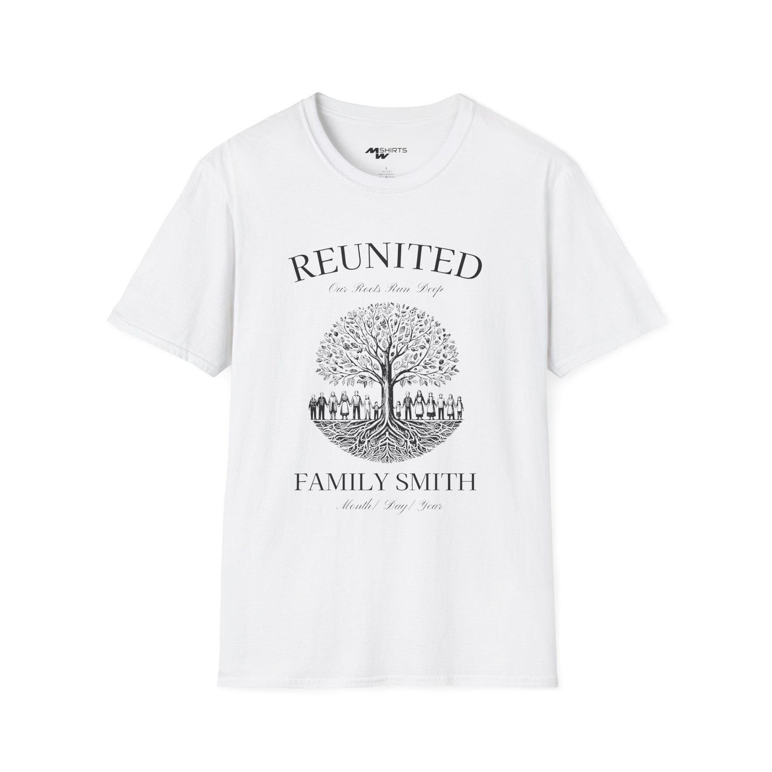 Custom Family Tree Reunion T-Shirt: Historic Memory Wear 2XL